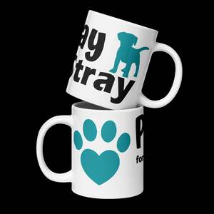 White glossy mug