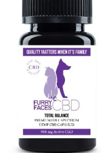 900 mg (60 capsules) Total Balance CBD Gel Caps for Dogs over 30lbs.